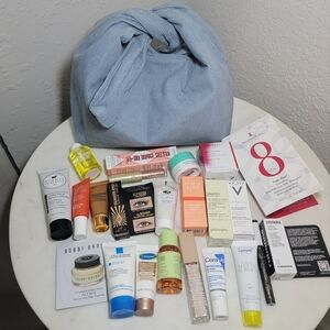 Makeup Sample Lot with Cosmetics Bag